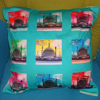 acid pavilion art print cushion cover by smart deco