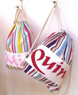 personalised handmade rucksack by lovebox design