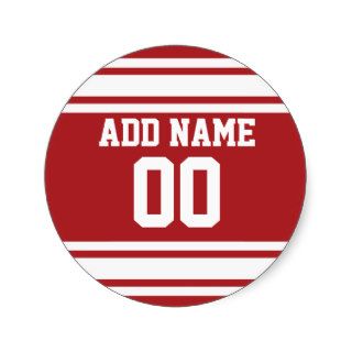 Sports Jersey with Your Name and Number Sticker