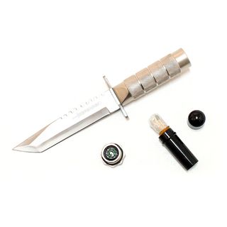 8.5 Inch Stainless Steel Survival Knife with Sheath and Survival Kit Defender Knives