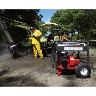 NorthStar Super High Flow Gas Cold Water Pressure Washer — 6.0 GPM, 3000 PSI, Electric Start, Belt Drive, Model#1572082  Gas Cold Water Pressure Washers