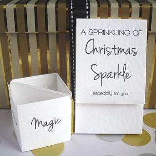 confetti 'christmas sparkle' popping card by paperbuzz cards