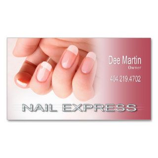 Nail Express   Manicure Spa Nail Salon Technician Business Card Templates