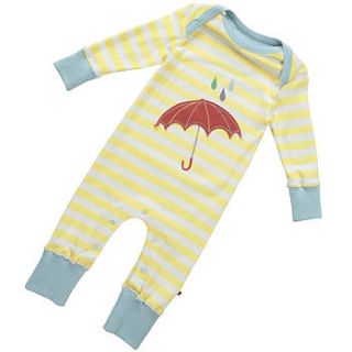 umbrella applique playsuit by piccalilly