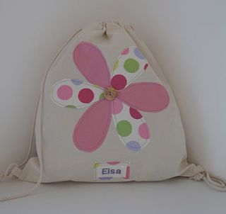 personalised kit bag vintage flower by honey on toast