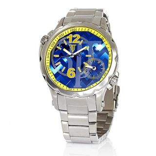 Timepieces by Randy Jackson Men's Blue and Yellow Bracelet Watch