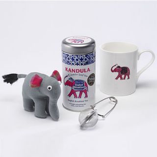 love elephants, love tea gift set by the kandula tea company