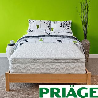 Priage Hybrid 11 inch Euro Box Top Queen size Comfort Gel Memory Foam and iCoil Mattress Priage Mattresses