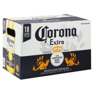 Corona Extra Imported Beer Bottles 12 oz, 18 pk