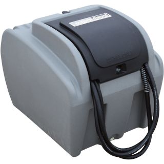 EnduraPlas Diesel Fuel Poly Transfer Tank with 12 Volt Pump — 55-Gal., Compact Style, Model# DLC5512V10  Auxiliary Transfer Tanks
