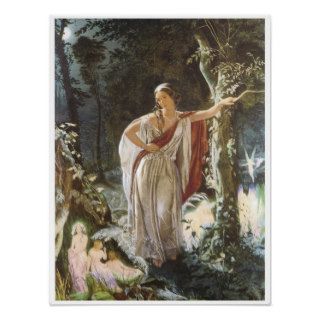 Hermia and the Fairies, 1861 Poster