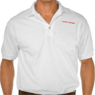 SAFETY MANAGER LOGO POLO T SHIRTS