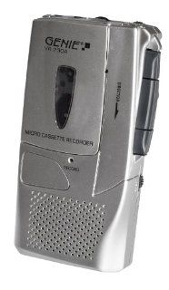 Genie VR 230A Analoges Diktiergert fr Mikrokassetten inklusive VAC, Auto Stopp, eigebautes Mikrofon und Lautsprecher, silber Bürobedarf & Schreibwaren