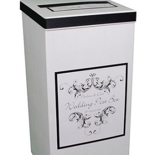 personalised vintage wedding post box by dreams to reality design ltd