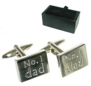 number one dad father's day cufflinks by sleepyheads