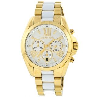 Michael Kors Women's MK5743 Gold Tone White Chronograph Watch Michael Kors Women's Michael Kors Watches
