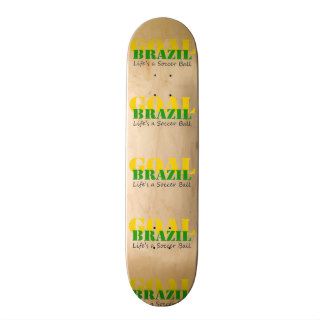 Brazil   Life's A Soccer Ball Custom Skateboard