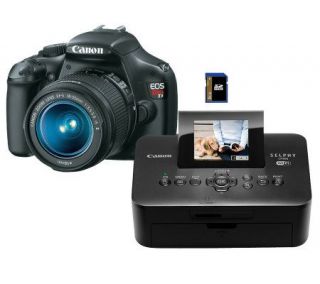 Canon T3 DSLR Camera with Canon Photo Printer &Accessories —