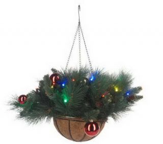 Bethlehem Lights Ornament Hanging Basket with Timer —