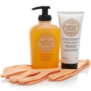 Perlier Hand Care Set with Gloves   Honey AUTOSHIP
