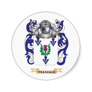 Teasdale Family Crest (Coat of Arms) Sticker