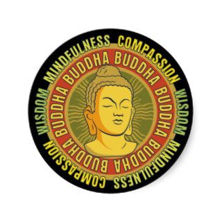 Buddha Wisdom Round Sticker