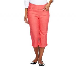 Denim & Co. How Smooth Regular Capri Pants with Pockets —
