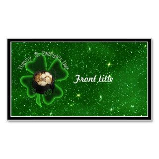 Happy St Patrick's Day   All Green Business Card Templates