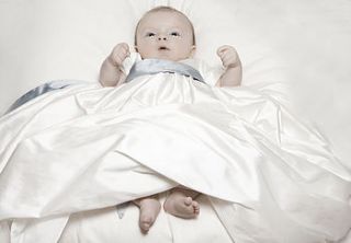 echo silk christening gown by adore baby