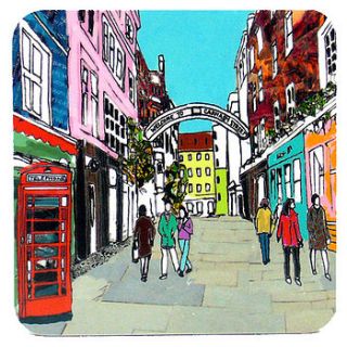 carnaby street london coaster by emmeline simpson