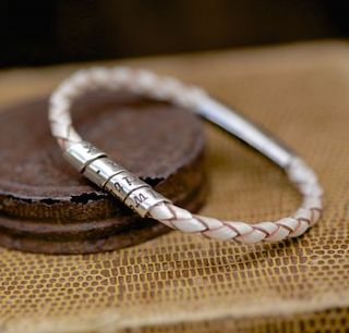 personalised frost slim open scroll bracelet by joulberry