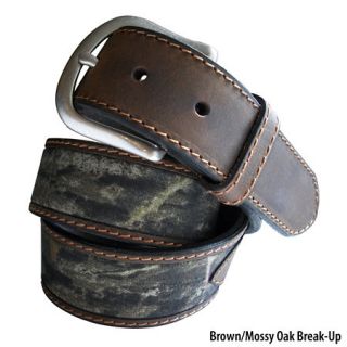 Browning 1 1/2 Brown/Camo Crazy Horse Leather Belt 446501