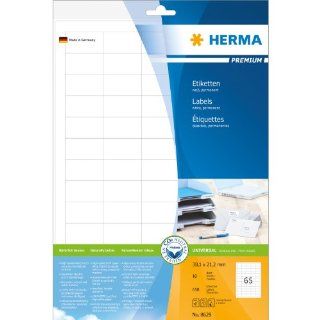 Herma 8629 Etiketten Premium A4 A4 38,1 x 21,2 mm Papier matt 650 Stck, wei Bürobedarf & Schreibwaren