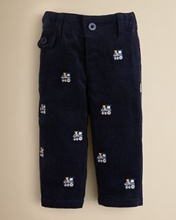 Kitestrings by Hartstrings Infant Boys' Schiffli Train Corduroy Pants   Sizes 12 24 Months's