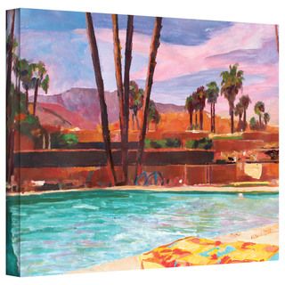 Markus Bleichner 'The Palm Springs Pool' Gallery Wrapped Canvas ArtWall Canvas