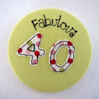 personalised 'fabulous' handbag mirror by sew very english