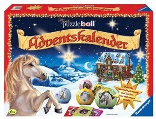 Ravensburger 11129   Puzzleball Adventskalender Pferde 2008 Spielzeug