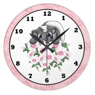 Cartoon Skunk Clock