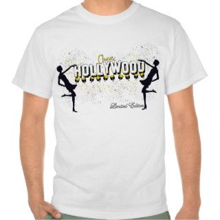 Hollywood Classic Silhouette White Background Tee Shirt