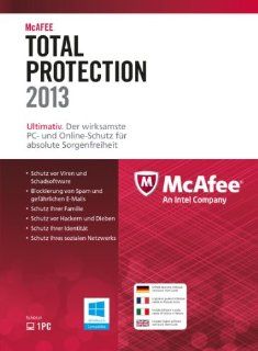 McAfee Total Protection 2013   1 User (inklusive kostenlose Upgrademglichkeit auf Version 2014) Software