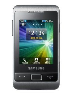 Samsung C3330 Handy 2,4 Zoll metallic silber Elektronik