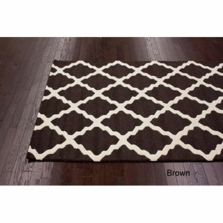 Nuloom Hand hooked Alexa Moroccan Trellis Wool Rug (5 X 8)
