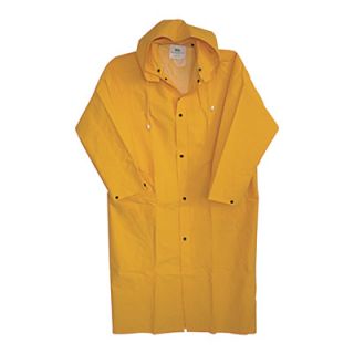 Boss PVC/Poly Raincoat — Yellow, Size XL, Model# 3PR8000YX  Rain Jackets   Coats