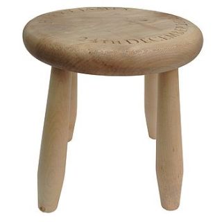 personalised child's stool by childs & co