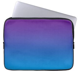 Turquoise and Grape Ombre Laptop Sleeve