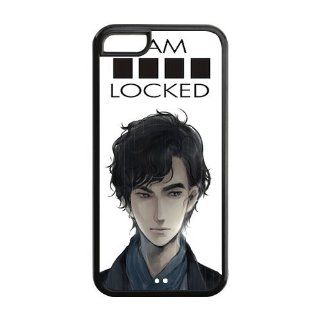 Hot TV Series Sherlock TPU Inspired Design Case Cover Protective For Iphone 5c iphone5c NY253 Cell Phones & Accessories