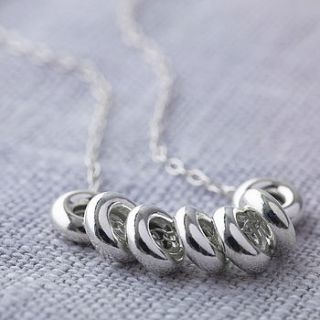 lucky seven silver necklace by kutuu