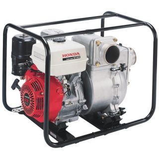 Honda Construction Trash Pump — 4in. Ports, 25,980 GPH, 1 1/16in. Solids Capacity, 337cc Honda GX340 Engine, Model# WT40XK2A  Engine Driven Full Trash Pumps