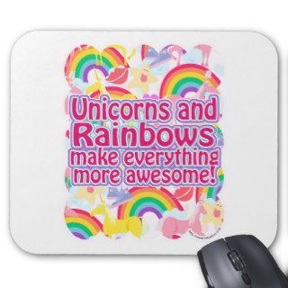 Unicorns and Rainbows Mouse Pad