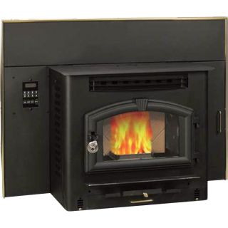 US Stove American Harvest Multi-Fuel Fireplace Insert — Corn- and Pellet-Burning, 60-Lb. Capacity Hopper, Model# 6041I  Corn, Pellet   Multi Fuel Heaters